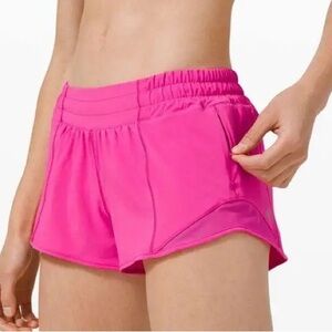 Lululemon Sonic Pink 2.5 Inch Hotty Hot Shorts